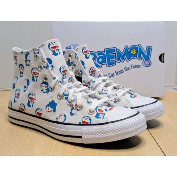 Converse Shoes - Converse Chuck Taylor All Star Doraemon Cat Robot Unisex High Top Shoes W10 NIB